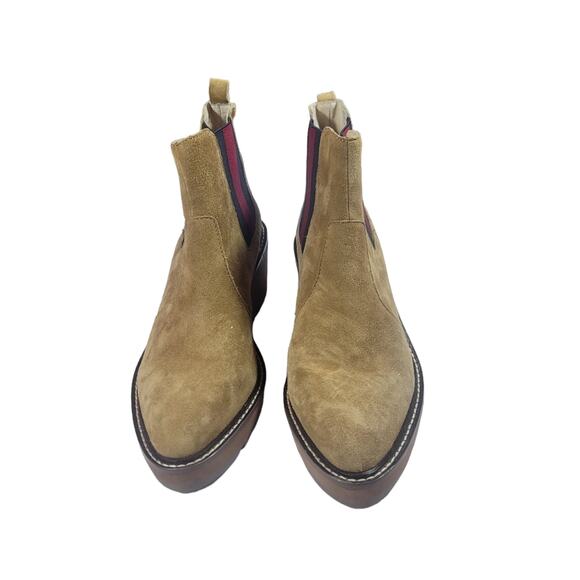 Cecelia New York Gemma Slip On Low Wedge Ankle Boots Nutella sz 7.5  NEW w/o box - Picture 6 of 10